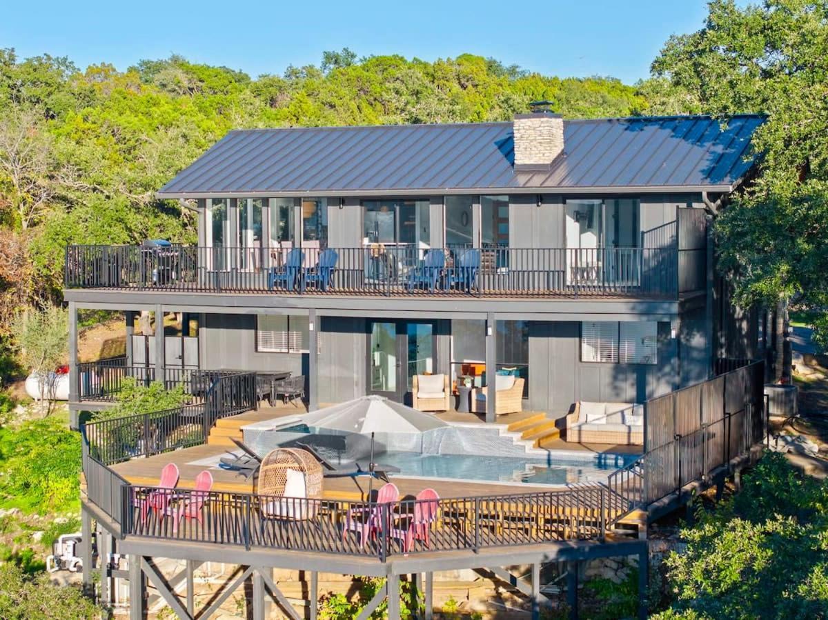 Atlantis On Lake Travis Pool Hot Tub Dock Villa Leander Esterno foto