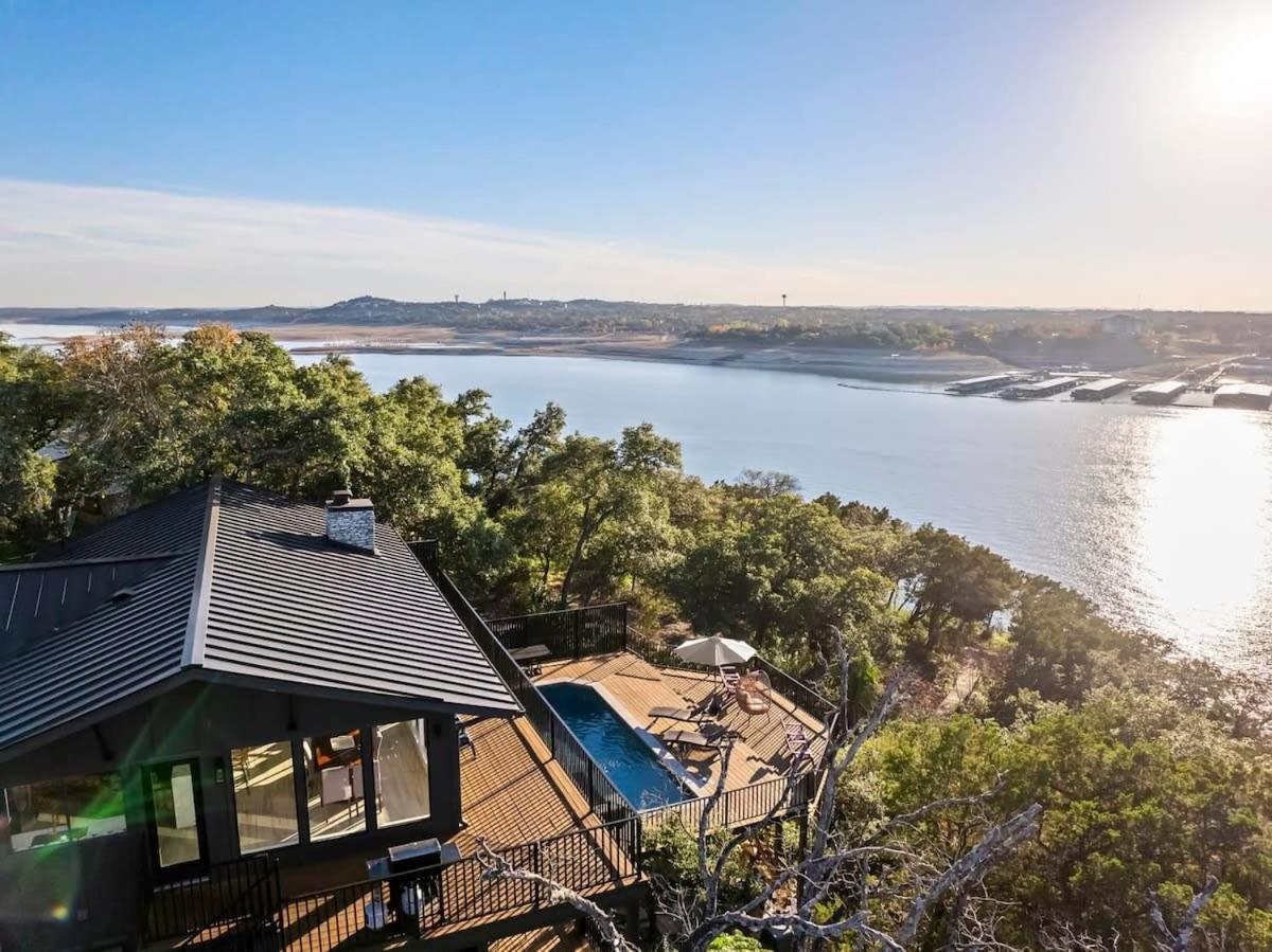 Atlantis On Lake Travis Pool Hot Tub Dock Villa Leander Esterno foto