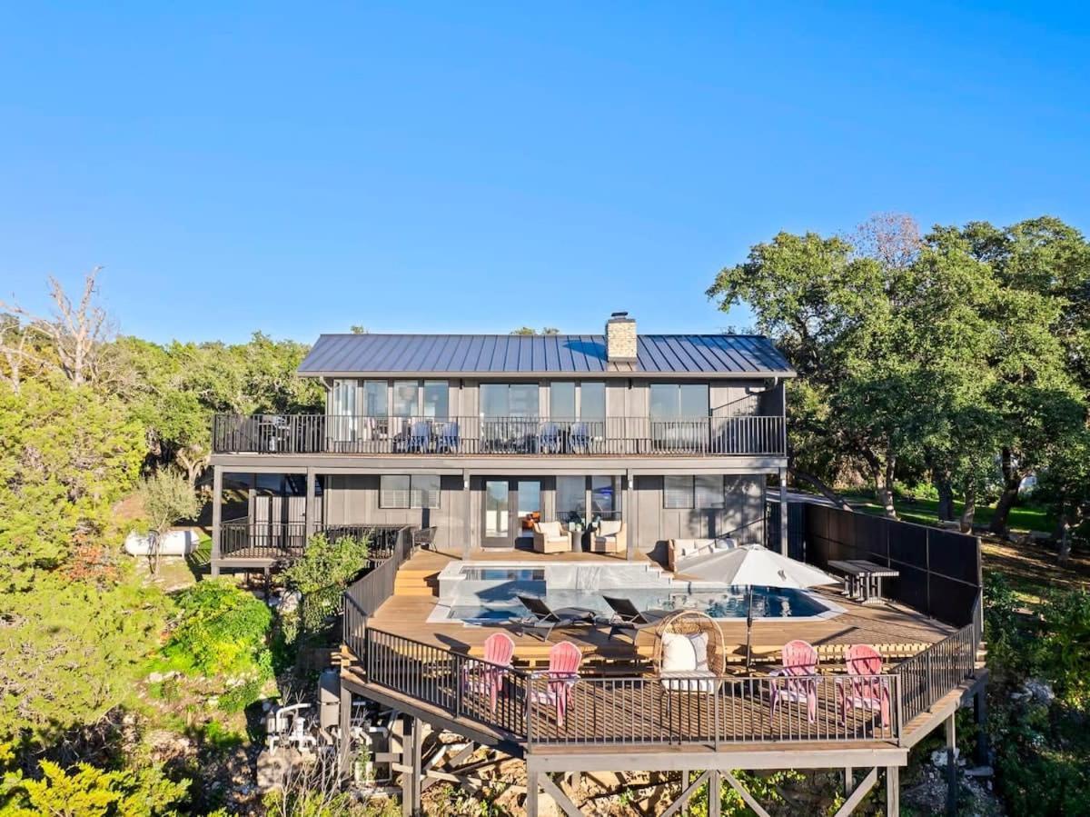 Atlantis On Lake Travis Pool Hot Tub Dock Villa Leander Esterno foto