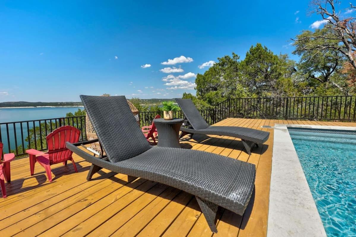 Atlantis On Lake Travis Pool Hot Tub Dock Villa Leander Esterno foto